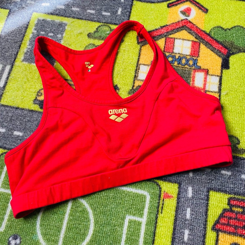 Arena Italian Red Sports Bra